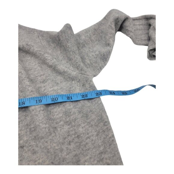 Naadam Sweater Womens S Gray Cashmere Cardigan Cable Knit Lagenlook Modest - Picture 9 of 10